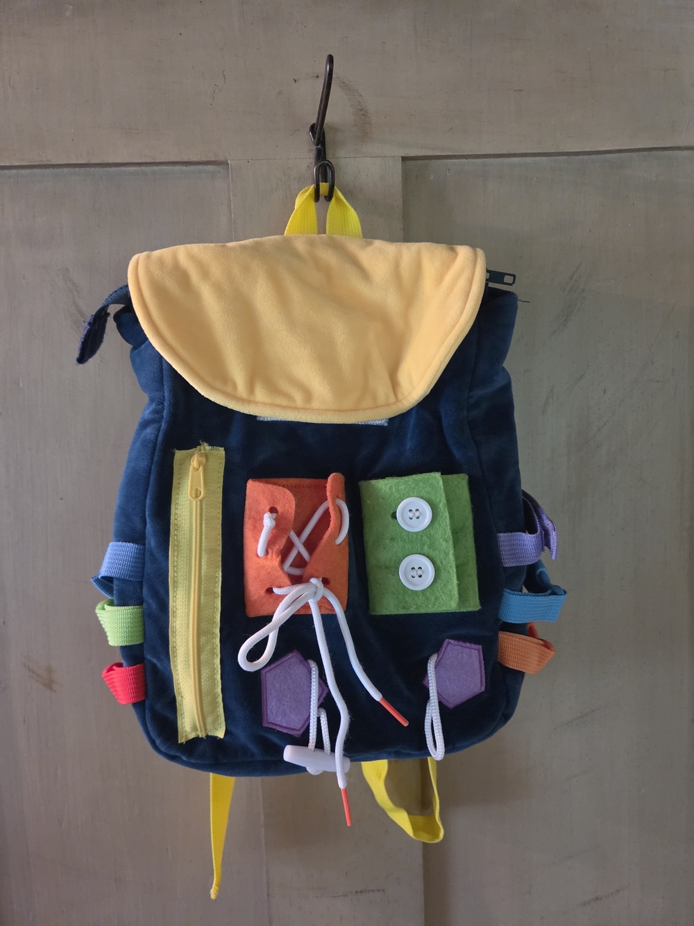White Dolphin Activity Board Back Pack